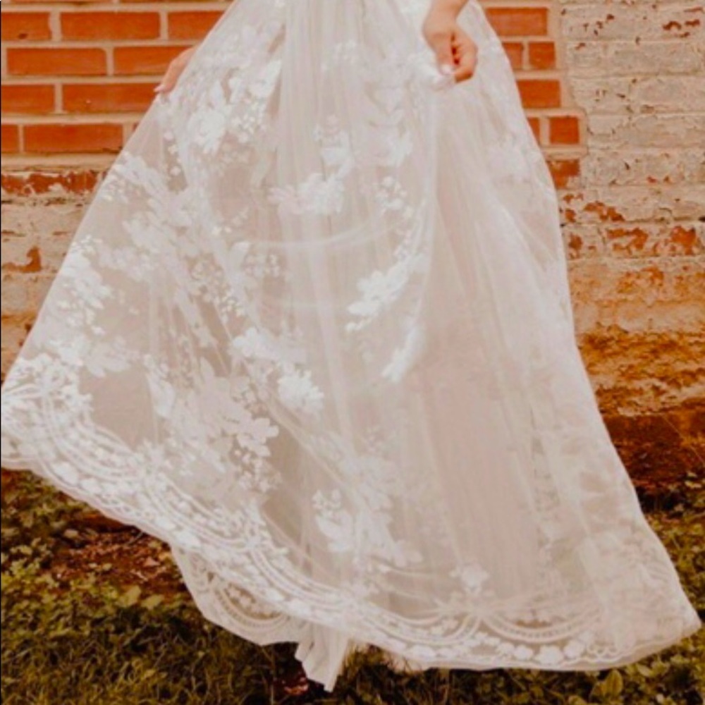 Southern Fried Chics White Maxi Dress NWT size M